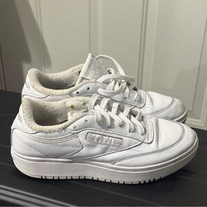 Reebok Classic White Leather Shoes-Club C Trainers